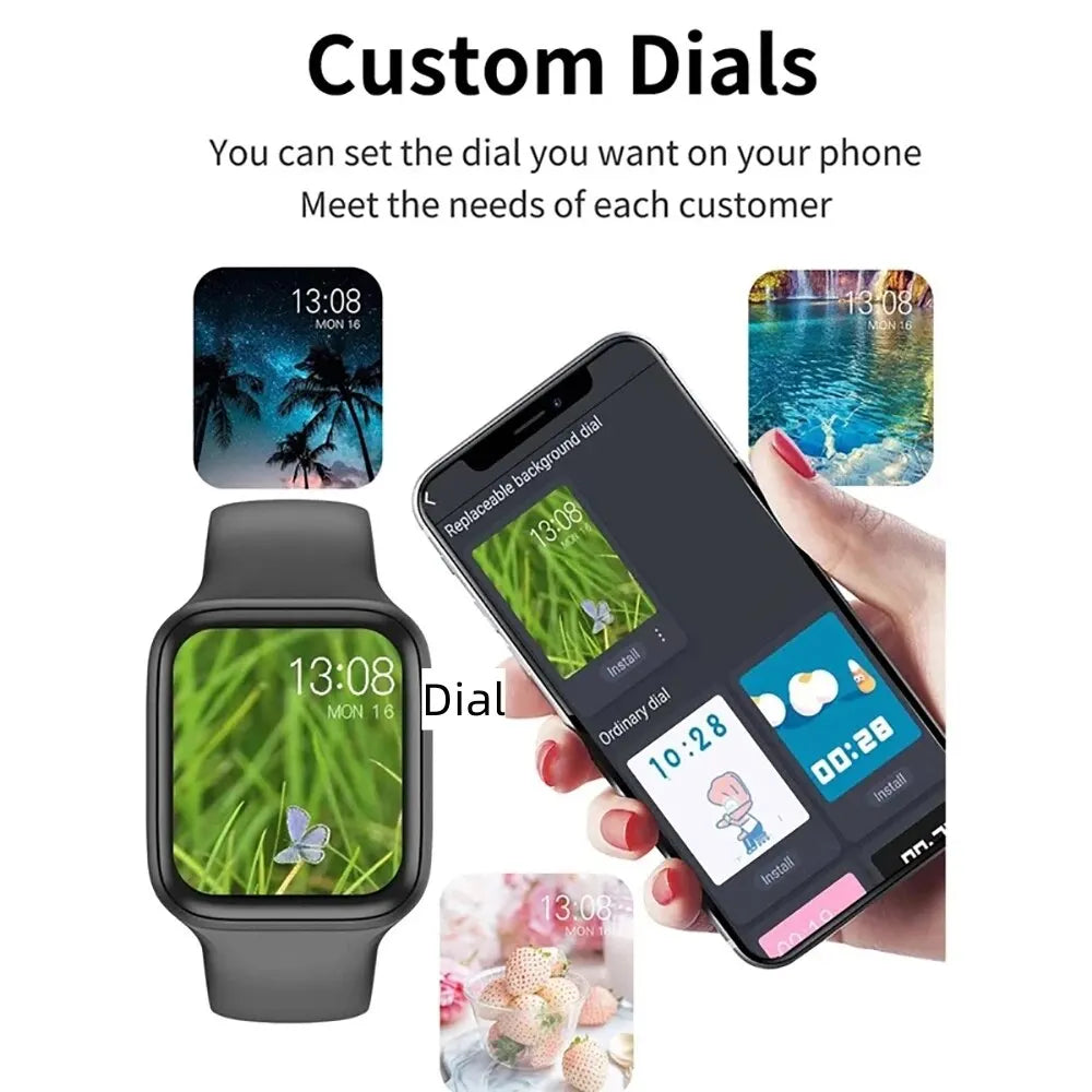 Custom Dial Smartwatch Women Men Gift 2024 New Clock